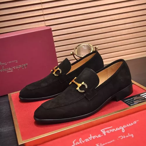 Cheap Salvatore Ferragamo Leather Shoes For Men #1329545, $$98.00 USD On Salvatore Ferragamo Leather Shoes