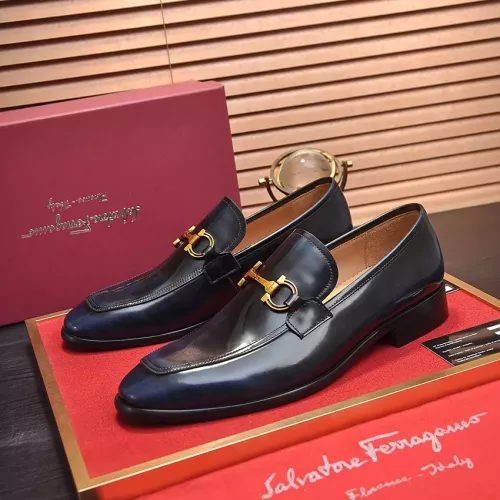 Cheap Salvatore Ferragamo Leather Shoes For Men #1329547, $$98.00 USD On Salvatore Ferragamo Leather Shoes