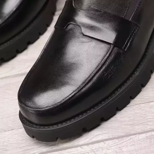 Replica Hermes Leather Shoes For Men #1329631 $96.00 USD for Wholesale