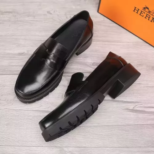 Replica Hermes Leather Shoes For Men #1329631 $96.00 USD for Wholesale