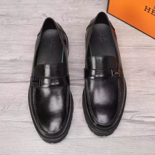 Replica Hermes Leather Shoes For Men #1329633 $96.00 USD for Wholesale
