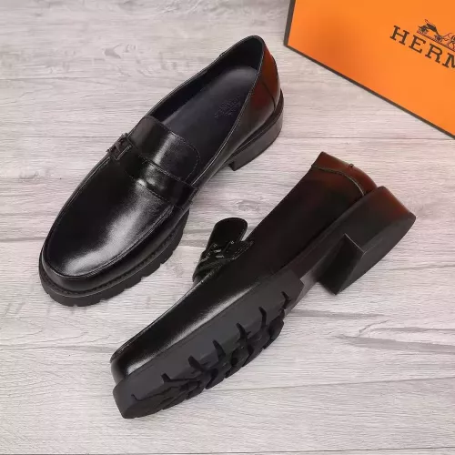 Replica Hermes Leather Shoes For Men #1329633 $96.00 USD for Wholesale
