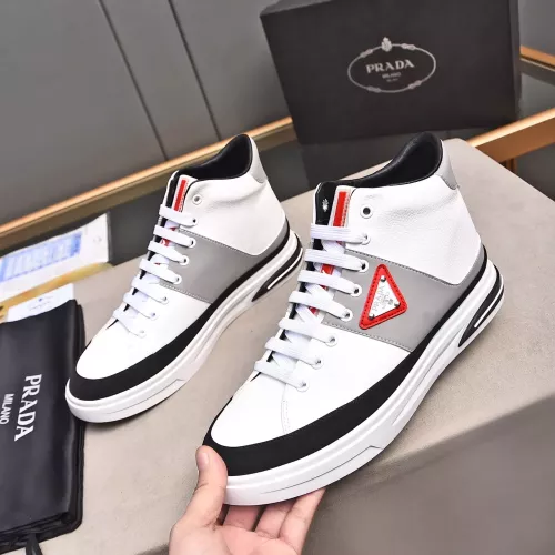 Cheap Prada High Top Shoes For Men #1329665, $$85.00 USD On Prada High Top Shoes