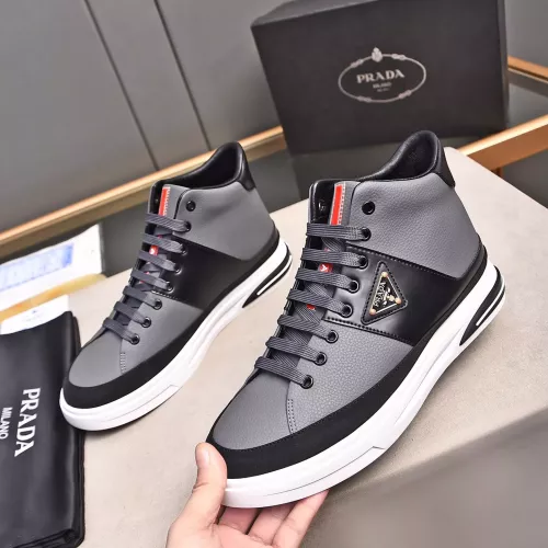 Cheap Prada High Top Shoes For Men #1329667, $$85.00 USD On Prada High Top Shoes