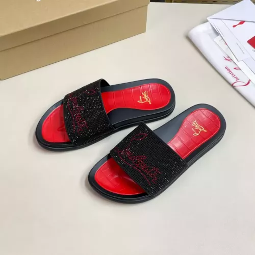 Cheap Christian Louboutin CL Slippers For Men #1329700, $$60.00 USD On Christian Louboutin CL Slippers