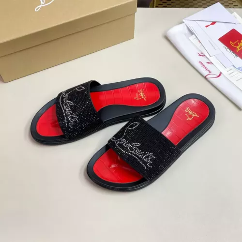 Cheap Christian Louboutin CL Slippers For Men #1329701, $$60.00 USD On Christian Louboutin CL Slippers