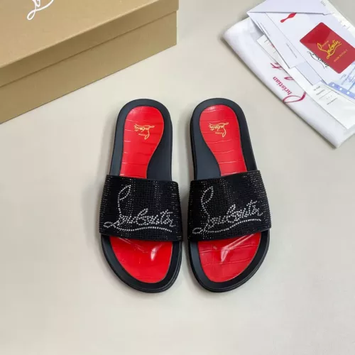 Replica Christian Louboutin CL Slippers For Men #1329701 $60.00 USD for Wholesale