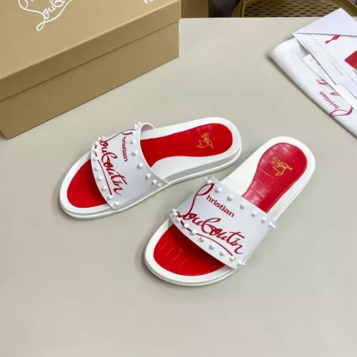 Cheap Christian Louboutin CL Slippers For Men #1329702, $$60.00 USD On Christian Louboutin CL Slippers