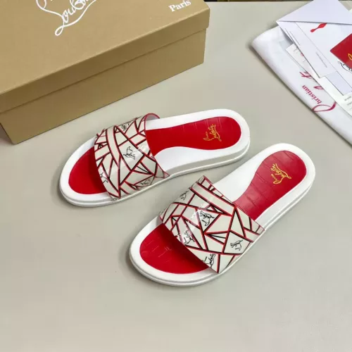Cheap Christian Louboutin CL Slippers For Men #1329716, $$52.00 USD On Christian Louboutin CL Slippers
