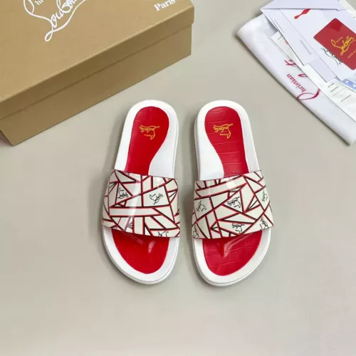Replica Christian Louboutin CL Slippers For Men #1329716 $52.00 USD for Wholesale