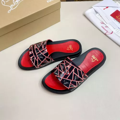 Cheap Christian Louboutin CL Slippers For Men #1329717, $$52.00 USD On Christian Louboutin CL Slippers