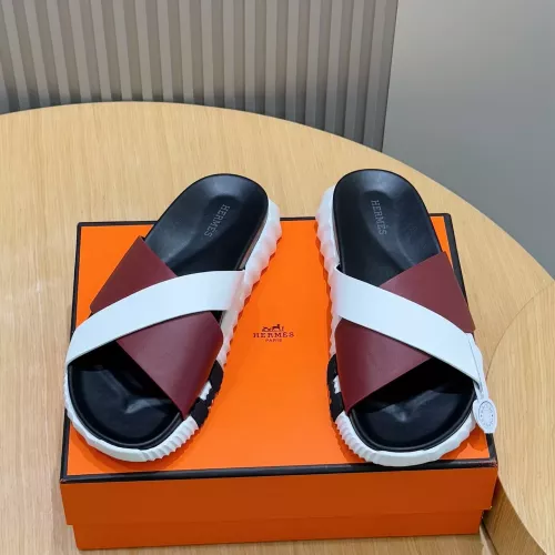 Replica Hermes Slippers For Men #1329888 $68.00 USD for Wholesale