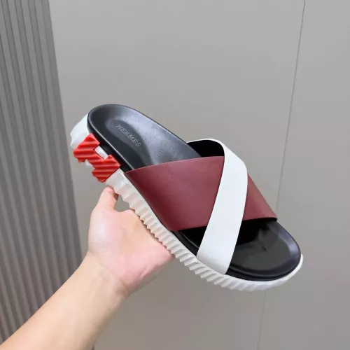 Replica Hermes Slippers For Men #1329888 $68.00 USD for Wholesale