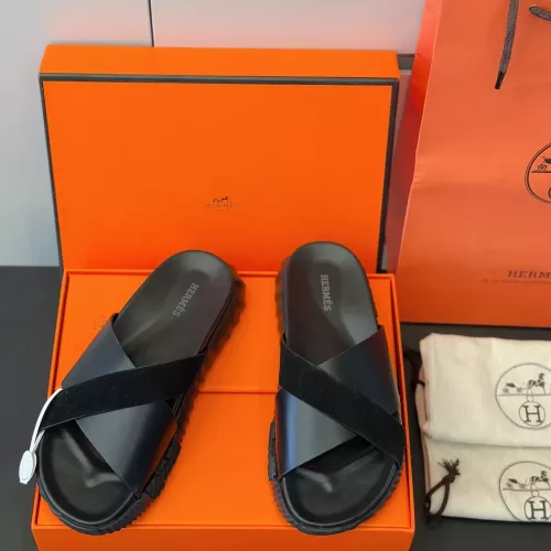 Replica Hermes Slippers For Men #1329891 $68.00 USD for Wholesale