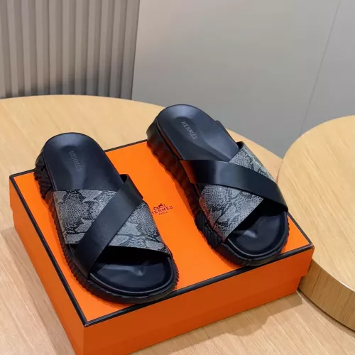 Replica Hermes Slippers For Men #1329893 $68.00 USD for Wholesale