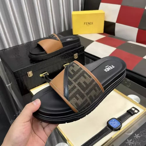 Replica Fendi Slippers For Men #1329927 $60.00 USD for Wholesale