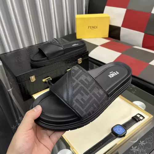Replica Fendi Slippers For Men #1329933 $60.00 USD for Wholesale