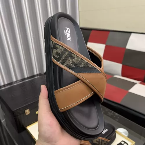 Replica Fendi Slippers For Men #1329935 $60.00 USD for Wholesale