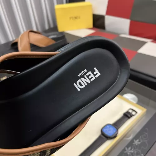 Replica Fendi Slippers For Men #1329935 $60.00 USD for Wholesale