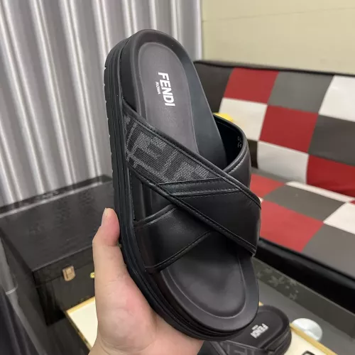 Replica Fendi Slippers For Men #1329936 $60.00 USD for Wholesale