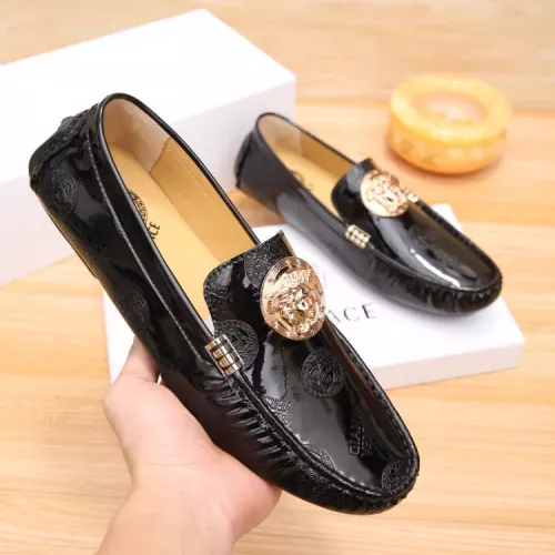 Replica Versace Leather Shoes For Men #1330112 $72.00 USD for Wholesale
