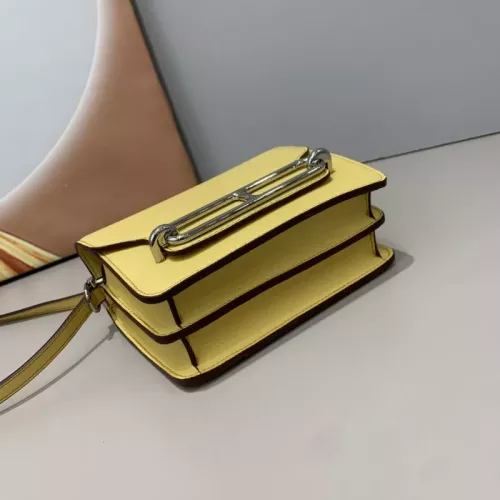 Replica Hermes AAA Quality Messenger Bags In Silver For Women #1330164 $72.00 USD for Wholesale