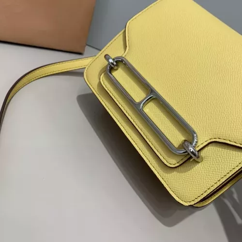 Replica Hermes AAA Quality Messenger Bags In Silver For Women #1330164 $72.00 USD for Wholesale