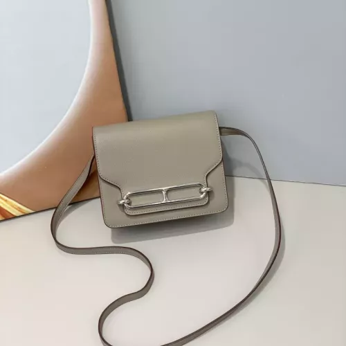 Cheap Hermes AAA Quality Messenger Bags In Silver For Women #1330178, $$72.00 USD On Hermes AAA Quality Messenger Bags