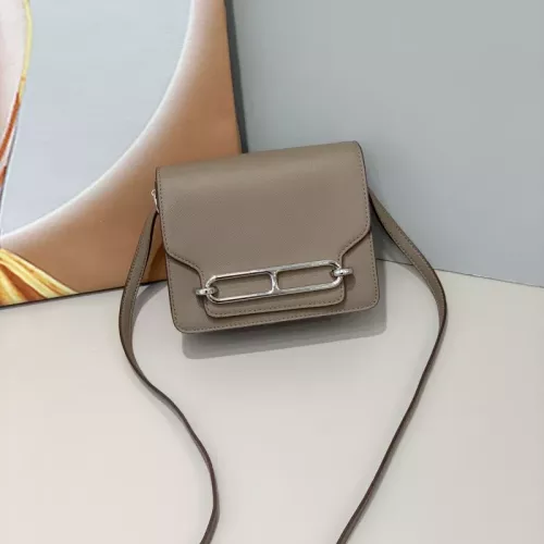 Cheap Hermes AAA Quality Messenger Bags In Silver For Women #1330180, $$72.00 USD On Hermes AAA Quality Messenger Bags