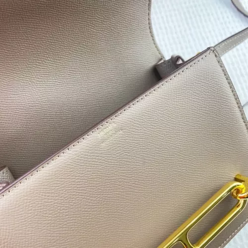 Replica Hermes AAA Quality Messenger Bags In Gold For Women #1330181 $72.00 USD for Wholesale