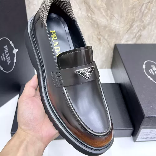 Replica Prada Leather Shoes For Men #1330378 $155.00 USD for Wholesale
