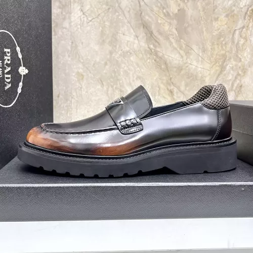 Replica Prada Leather Shoes For Men #1330378 $155.00 USD for Wholesale