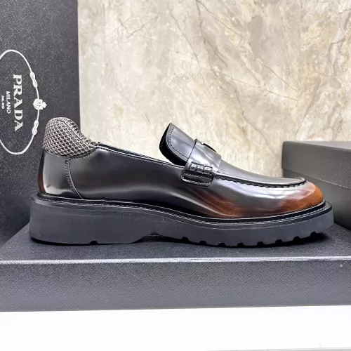 Replica Prada Leather Shoes For Men #1330378 $155.00 USD for Wholesale