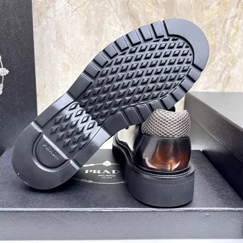 Replica Prada Leather Shoes For Men #1330378 $155.00 USD for Wholesale