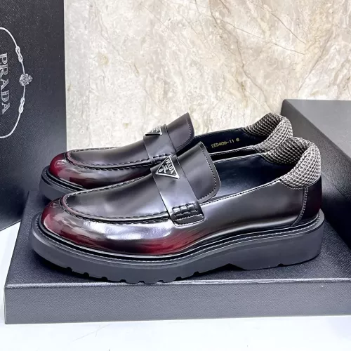 Cheap Prada Leather Shoes For Men #1330379, $$155.00 USD On Prada Leather Shoes