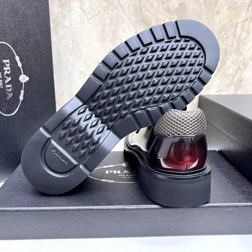 Replica Prada Leather Shoes For Men #1330379 $155.00 USD for Wholesale