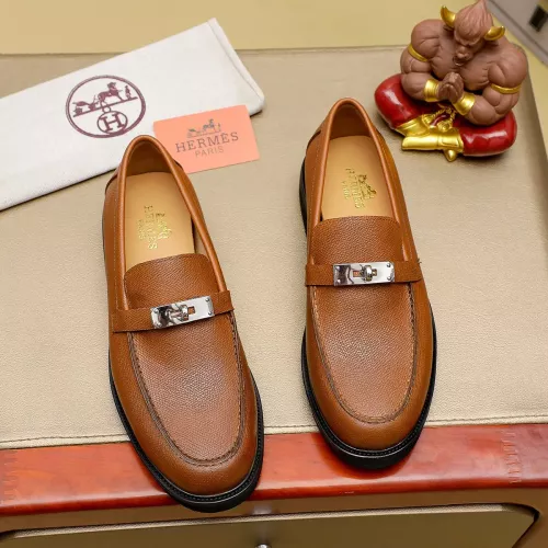 Replica Hermes Leather Shoes For Men #1330752 $85.00 USD for Wholesale