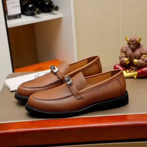 Replica Hermes Leather Shoes For Men #1330752 $85.00 USD for Wholesale