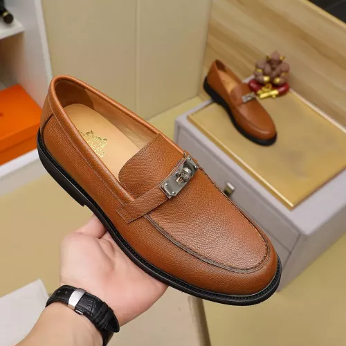 Replica Hermes Leather Shoes For Men #1330752 $85.00 USD for Wholesale