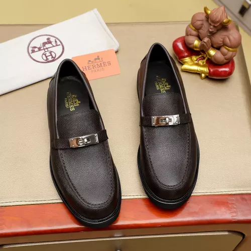 Replica Hermes Leather Shoes For Men #1330753 $85.00 USD for Wholesale