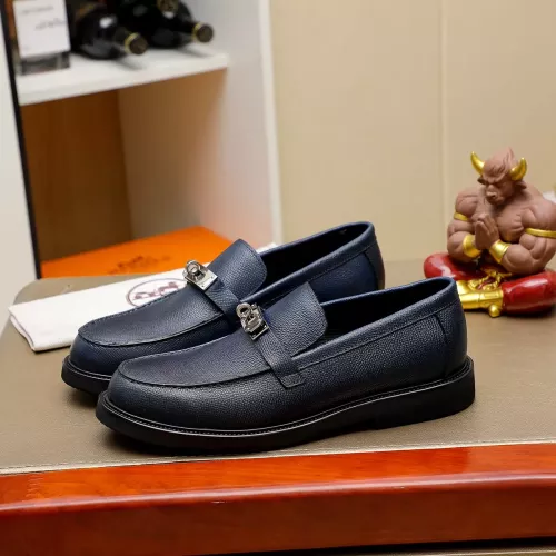 Replica Hermes Leather Shoes For Men #1330754 $85.00 USD for Wholesale