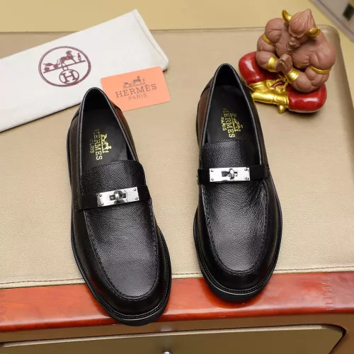 Replica Hermes Leather Shoes For Men #1330755 $85.00 USD for Wholesale
