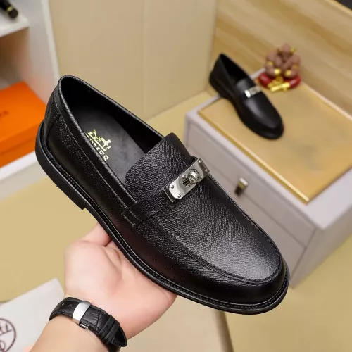 Replica Hermes Leather Shoes For Men #1330755 $85.00 USD for Wholesale