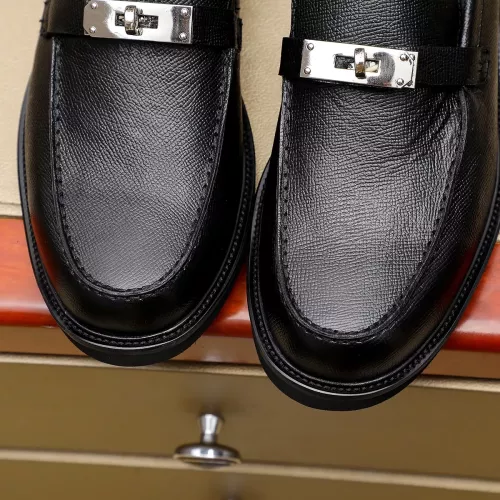 Replica Hermes Leather Shoes For Men #1330755 $85.00 USD for Wholesale
