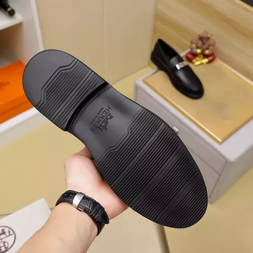 Replica Hermes Leather Shoes For Men #1330755 $85.00 USD for Wholesale