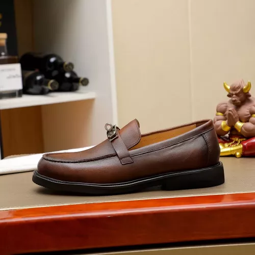 Replica Hermes Leather Shoes For Men #1330756 $85.00 USD for Wholesale