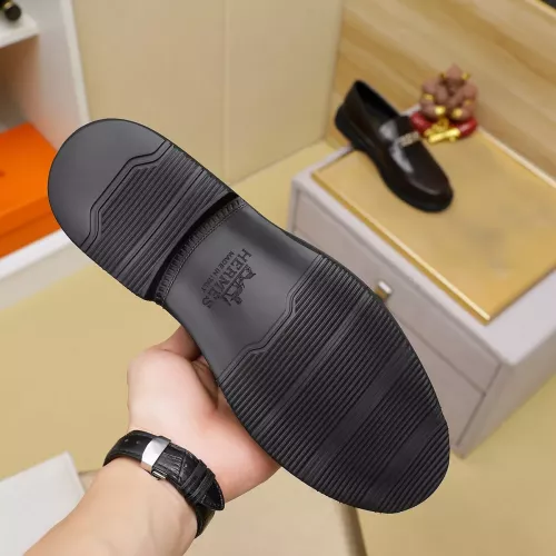 Replica Hermes Leather Shoes For Men #1330757 $85.00 USD for Wholesale