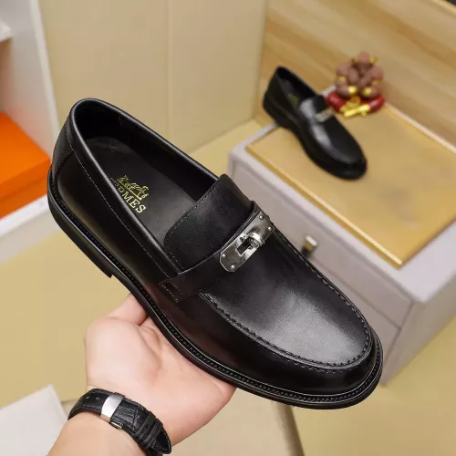 Replica Hermes Leather Shoes For Men #1330758 $85.00 USD for Wholesale