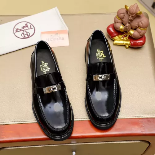 Replica Hermes Leather Shoes For Men #1330759 $85.00 USD for Wholesale