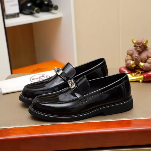 Replica Hermes Leather Shoes For Men #1330759 $85.00 USD for Wholesale